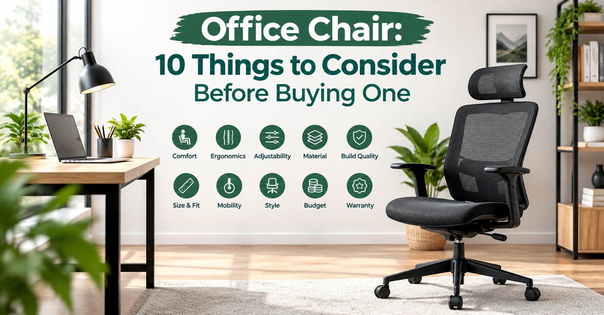 Office Chair: 10 Things to Consider Before Buying One