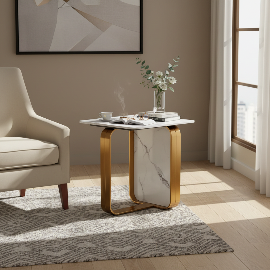 Catalyst Marbella Sintered Stone Side Table