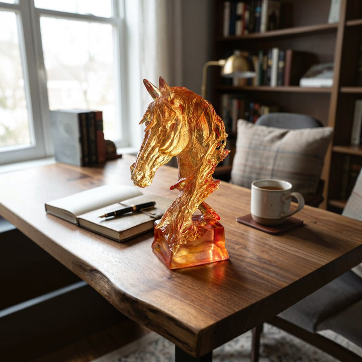Equestrian Acrylic Horse Sculpture