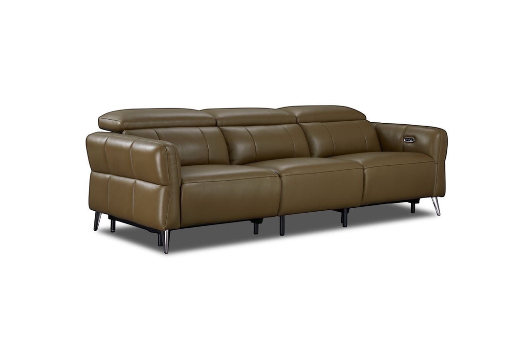 Valenza Leather Power Recliner Sofa