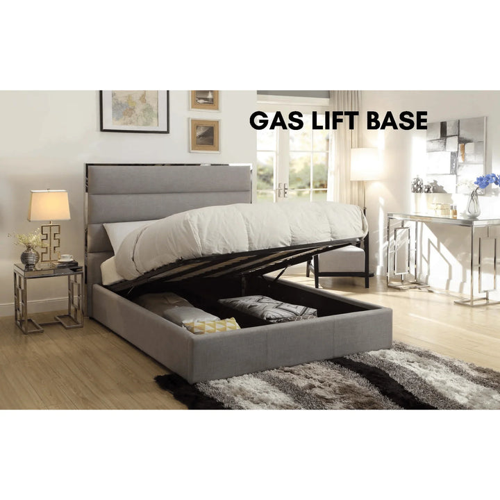 Lewis Fabric King Bed Frame - DLB Furniture