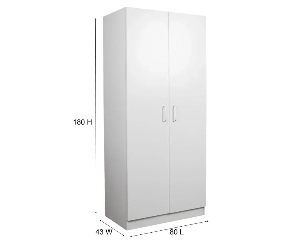 Beli 2 Door Combo Black Wardrobe - DLB Furniture