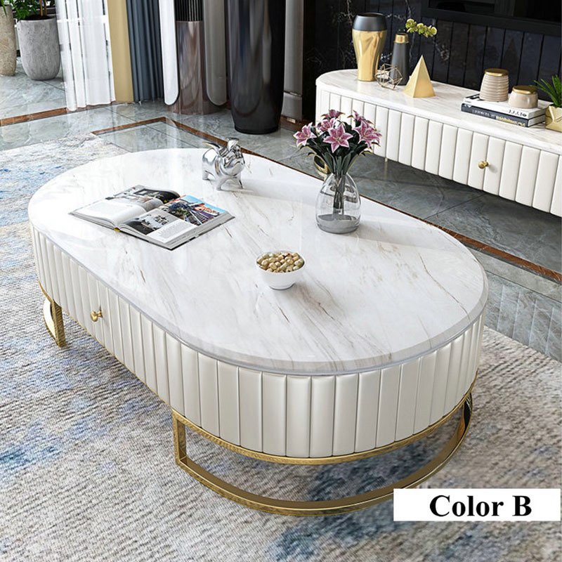 Cloudy Marble Top Coffee Table