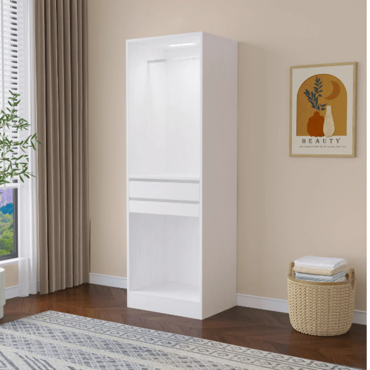 Botany White Wardrobe 600 - DLB Furniture