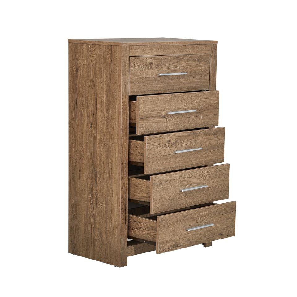 Archer 5 Drawer Chest – Dark Oak