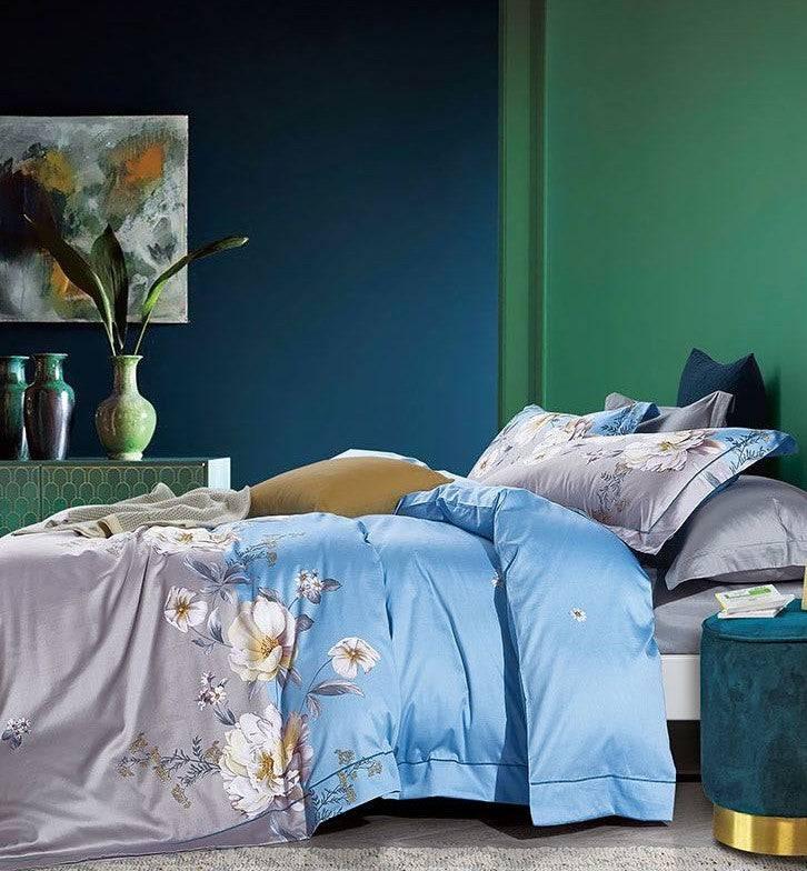 Rivera 100% Organic Cotton 300TC Bedding 5pcs Set - Queen - DLB Furniture