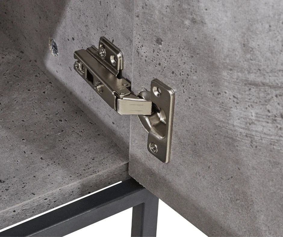 Jay TV Stand - Cement & Dark Oak - DLB Furniture
