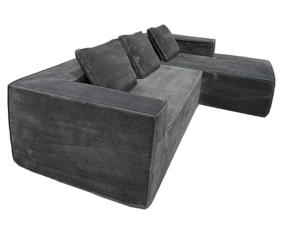 Akemi L Shape Sofa - Grey - DLB Furniture