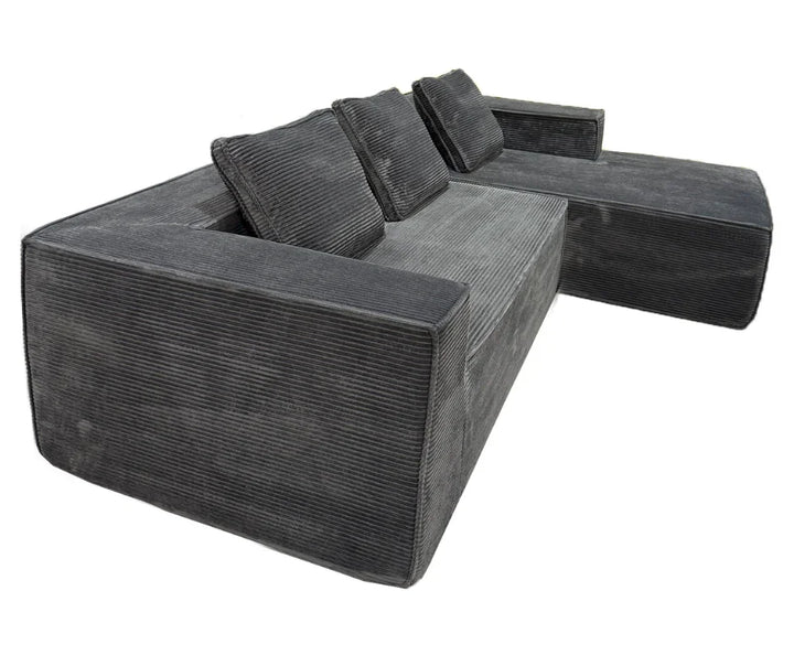 Akemi L Shape Sofa - Grey - DLB Furniture