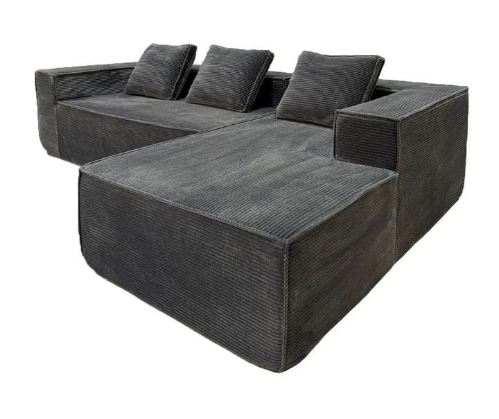 Akemi L Shape Sofa - Grey - DLB Furniture