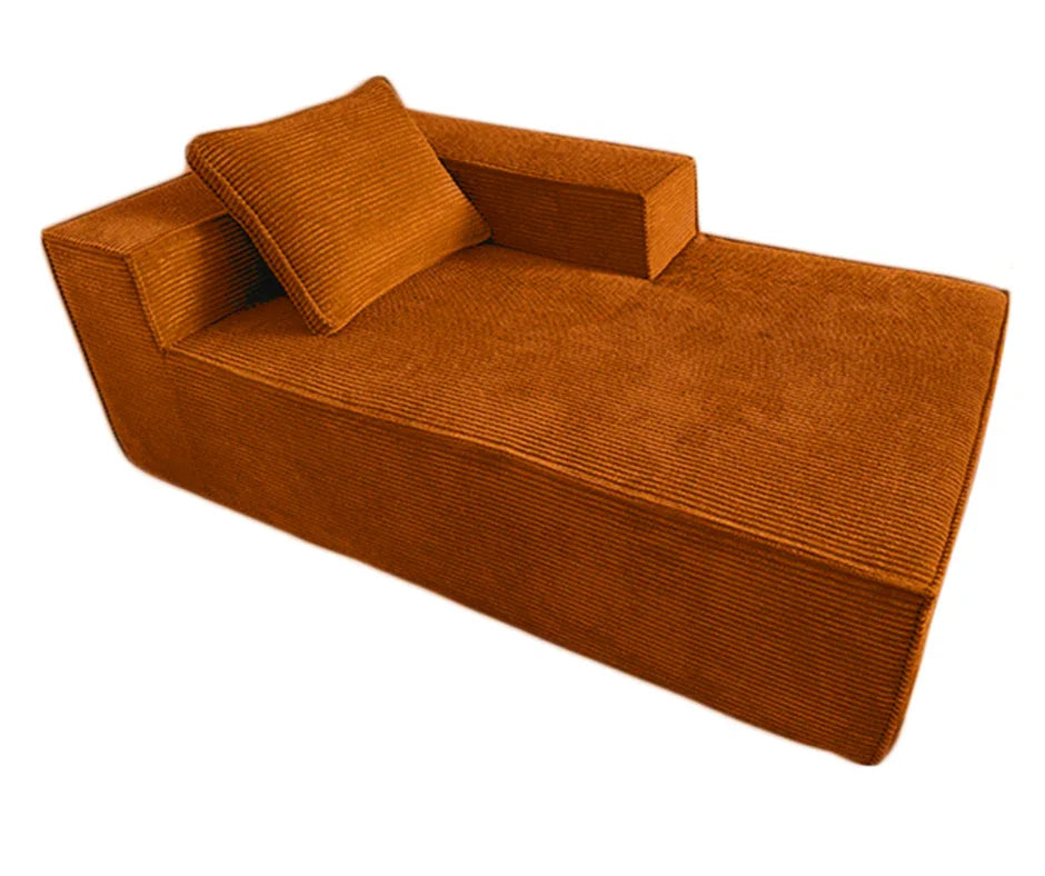 Akemi L Shape Sofa - Burnt Orange