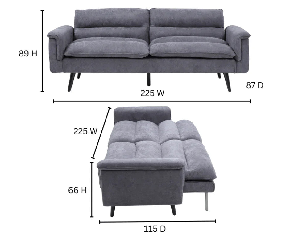 Blue Archie Sofa Bed - DLB Furniture