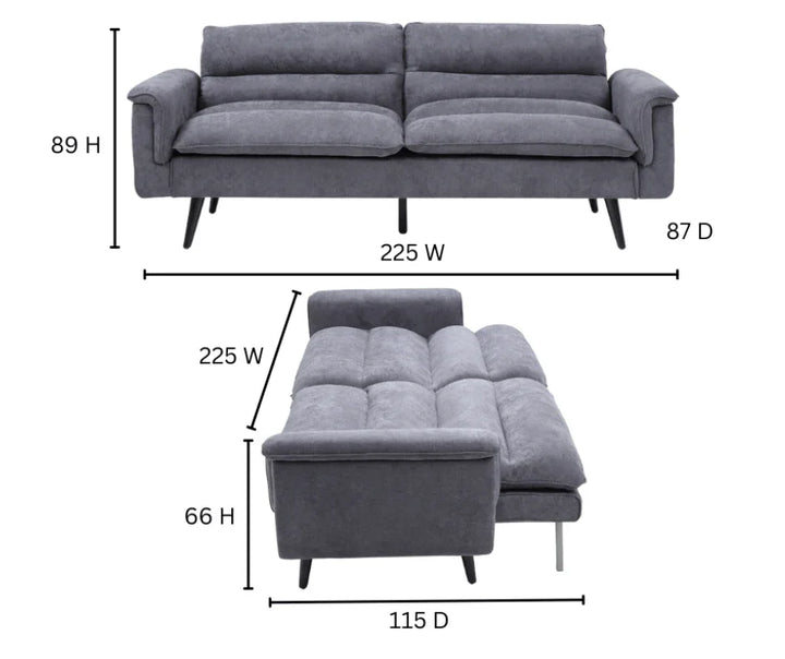 Blue Archie Sofa Bed - DLB Furniture