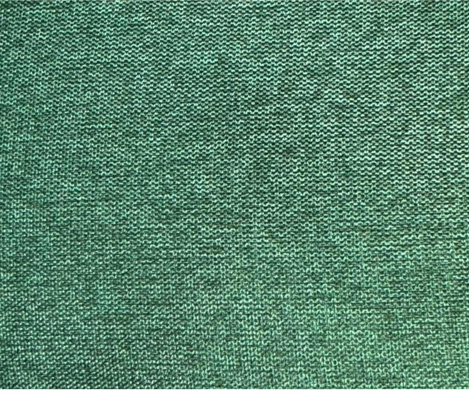 Close-up of green woven upholstery fabric texture for furniture