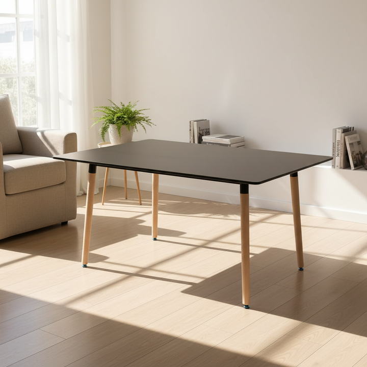 Camden 160cm Rectangle Dining Table – Black