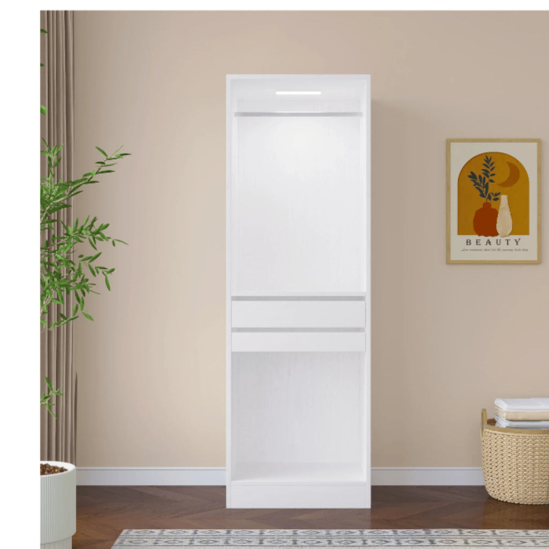 Botany White Wardrobe 600 - DLB Furniture