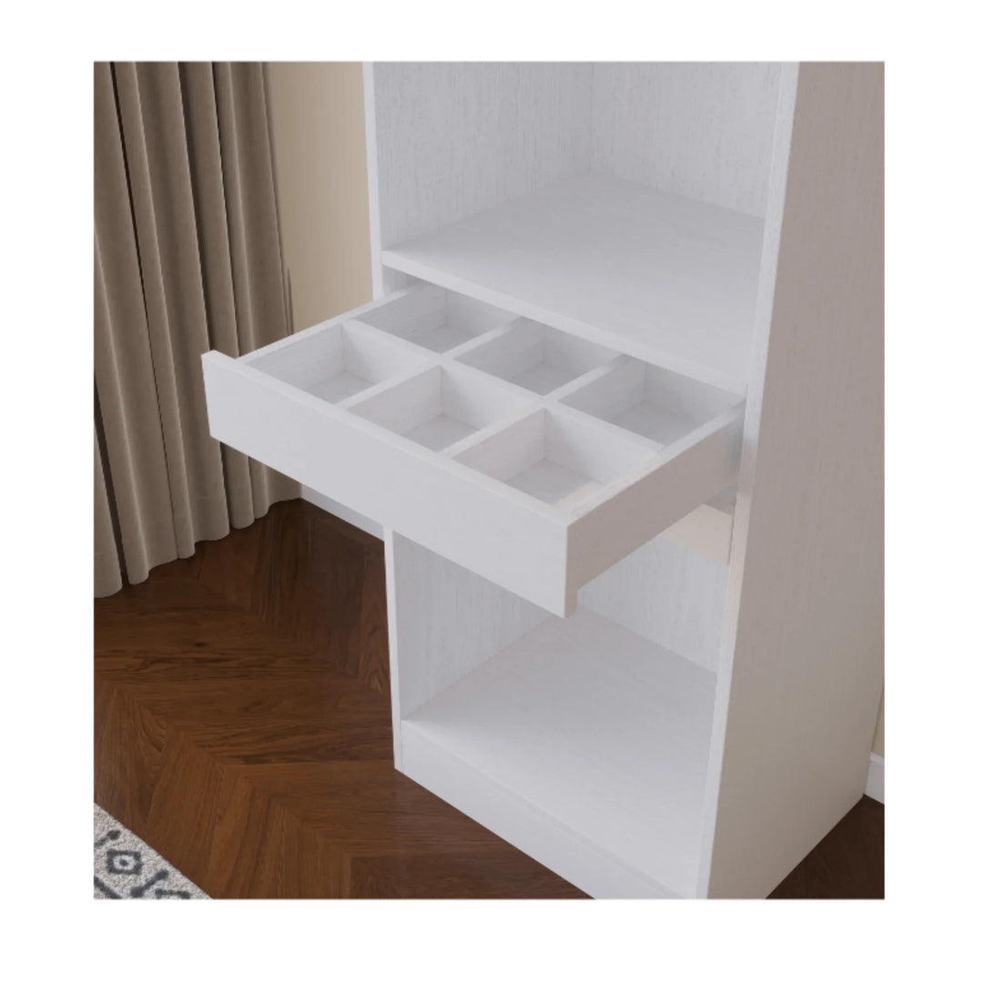 Botany White Wardrobe 600 - DLB Furniture