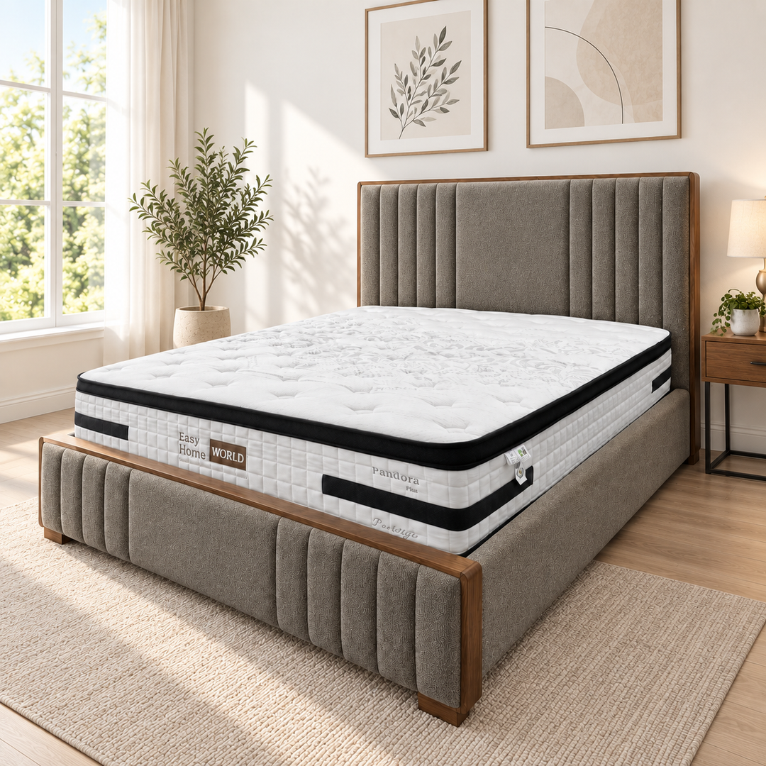 Luxe Fabric Bed Frame Queen (Fabric Bed Frame Queen)