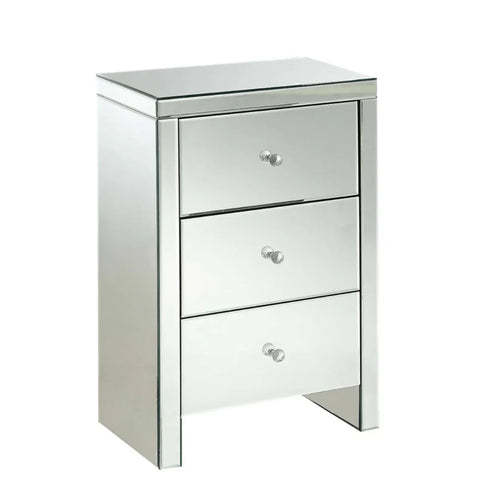 Monaco 3-Drawer Bedside Table - DLB Furniture