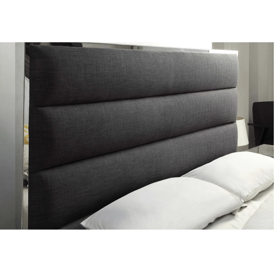 Lewis Fabric King Bed Frame - DLB Furniture