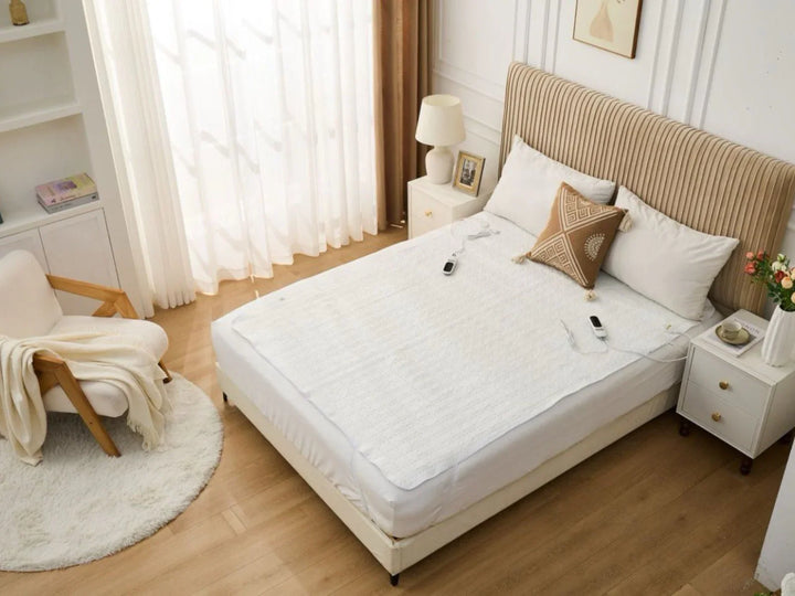 Heated Mattress protector 10 Heat Settings Controller, Auto Shut Off Timer, Dual Control - DLB Furniture