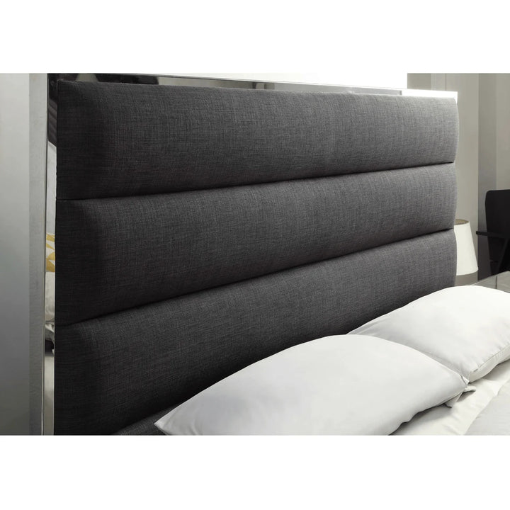 Lewis Fabric Queen Bed Frame - DLB Furniture
