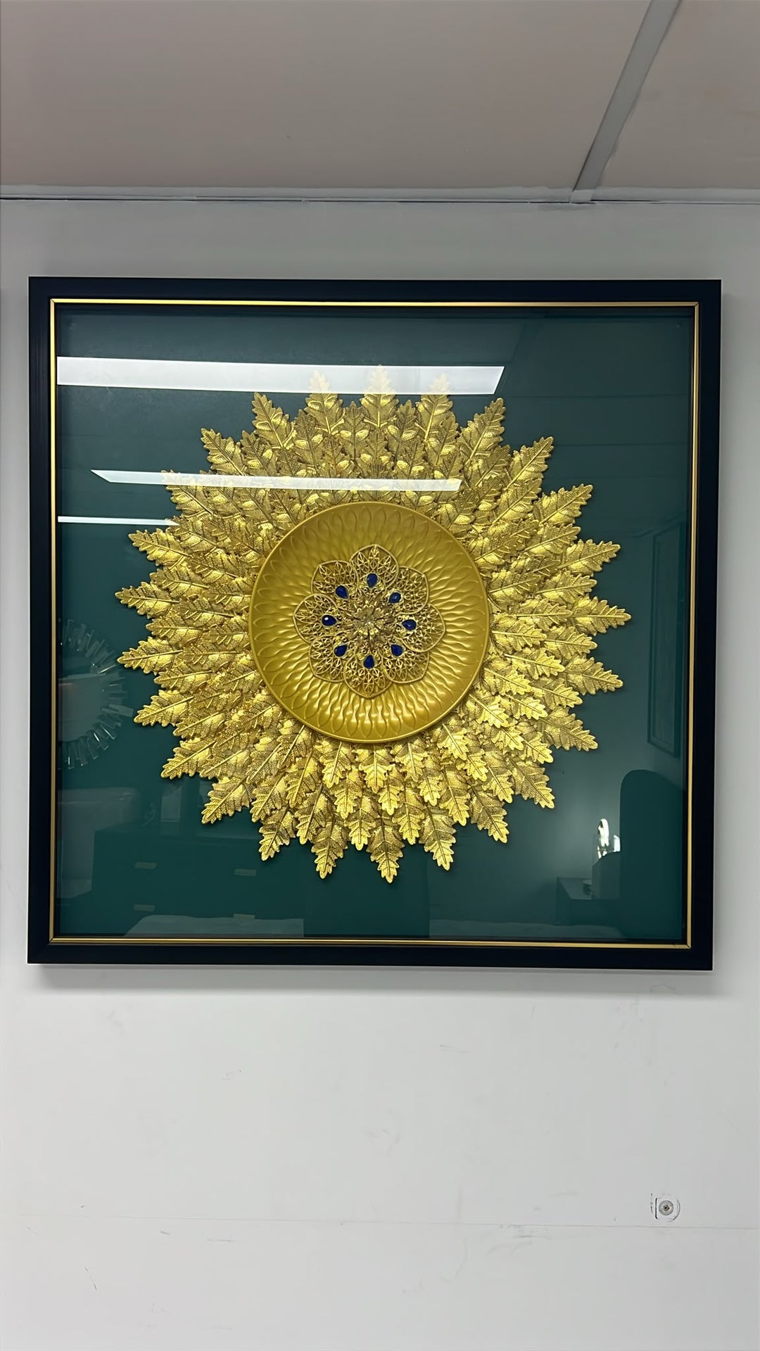 Golden Harmony 3-Piece 3D Wall Art Set