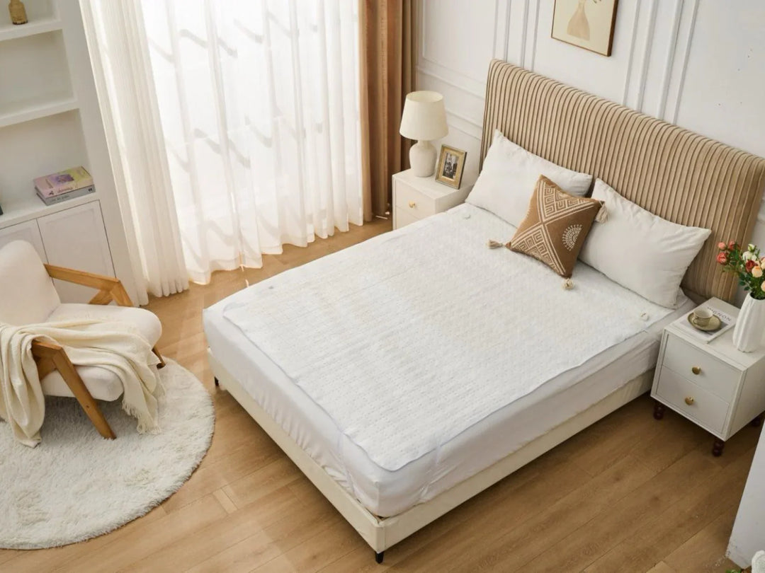 Heated Mattress protector 10 Heat Settings Controller, Auto Shut Off Timer, Dual Control - DLB Furniture