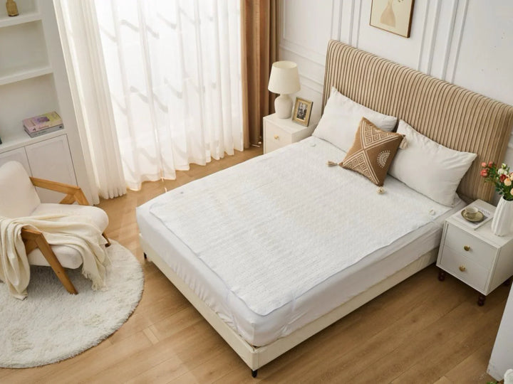 Heated Mattress protector 10 Heat Settings Controller, Auto Shut Off Timer, Dual Control - DLB Furniture