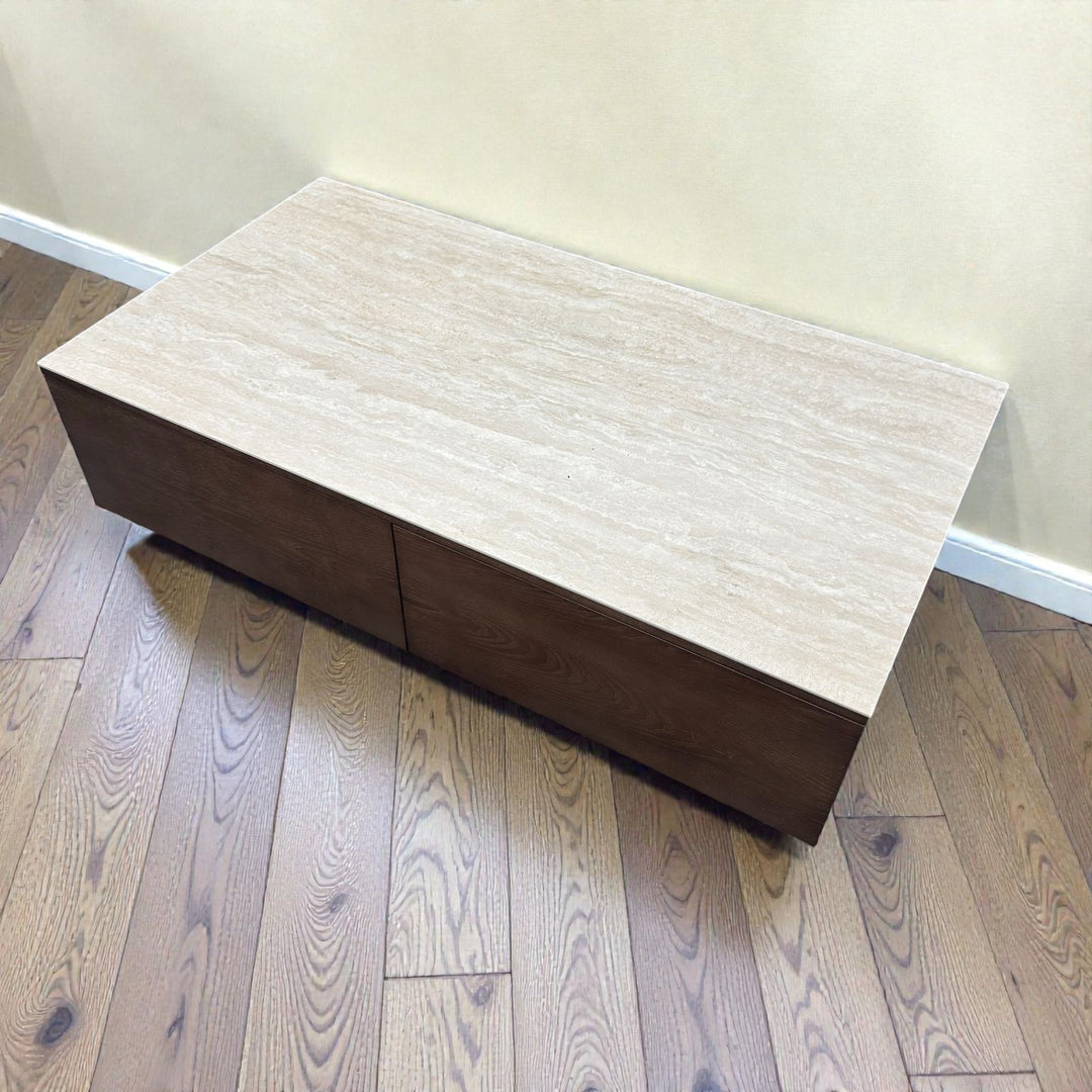 Solid Ash Wood Coffee Table