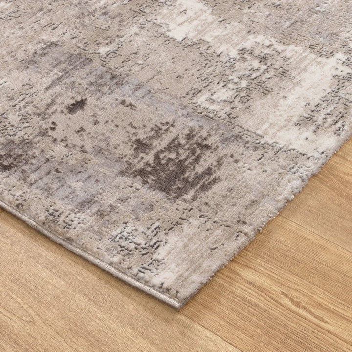 Atina Distressed Abstract Beige Grey Rug - AT01 - DLB Furniture