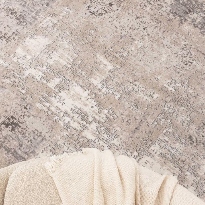 Atina Distressed Abstract Beige Grey Rug - AT01 - DLB Furniture