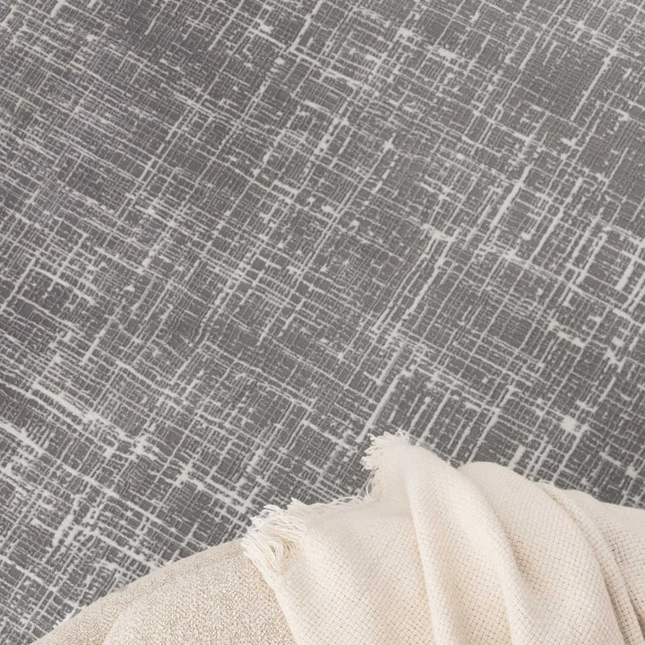 Atina Distressed Geo Lines Grey Rug - AT02 - DLB Furniture