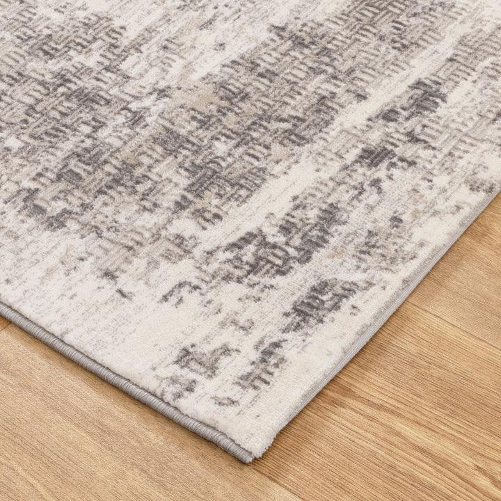 Atina Distressed Border Beige Grey Rug - AT04 - DLB Furniture
