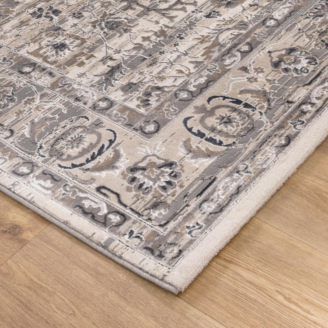 Atina Distressed Transitional Beige Grey Rug - DLB Furniture