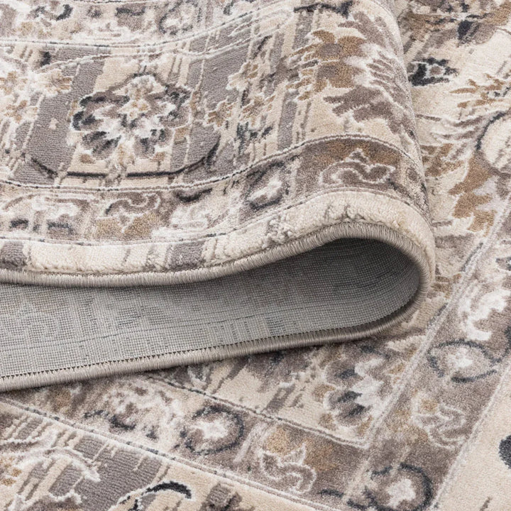 Atina Distressed Transitional Beige Grey Rug - DLB Furniture