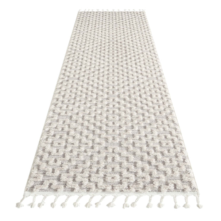 Alpine 3631 Lt Grey Hallway Runner