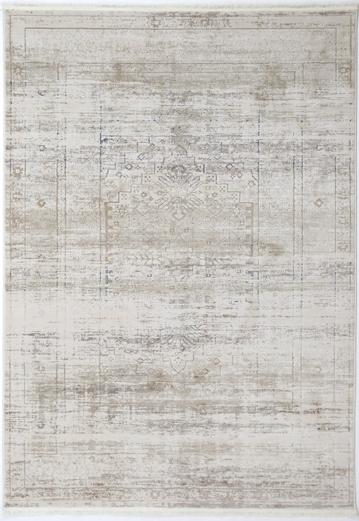 Bohemian Paradise Traditional Beige Blue Rug - DLB Furniture