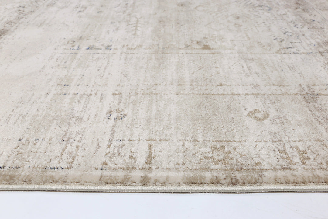 Bohemian Paradise Traditional Beige Blue Rug - DLB Furniture