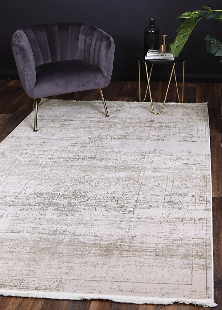 Bohemian Paradise Traditional Beige Blue Rug - DLB Furniture