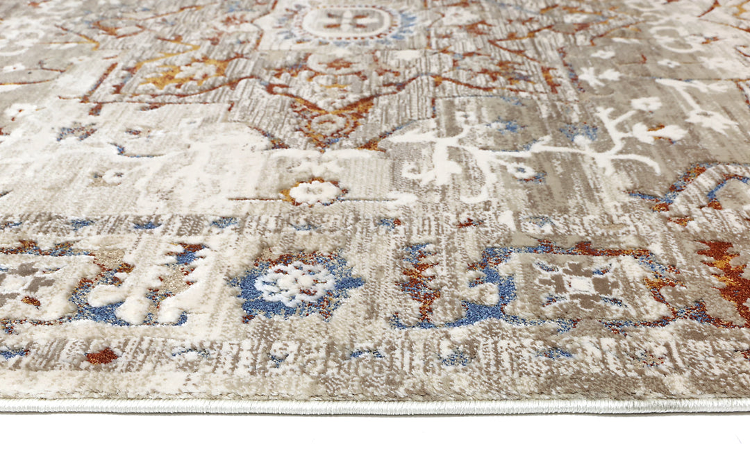 Bohemian Paradise Medalion Beige Multi Rug - DLB Furniture