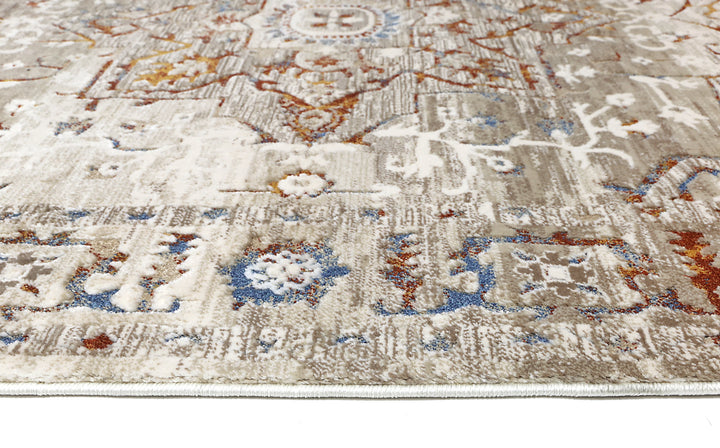 Bohemian Paradise Medalion Beige Multi Rug - DLB Furniture