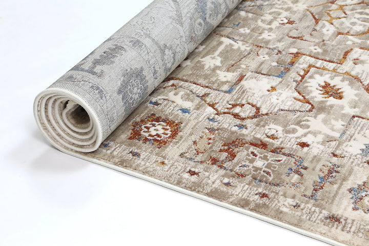 Bohemian Paradise Medalion Beige Multi Rug - DLB Furniture
