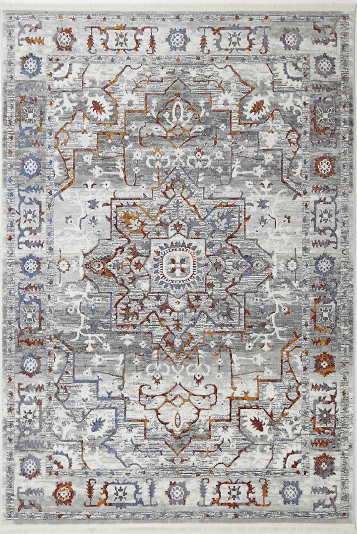 Bohemian Paradise Medalion Grey Multi Rug - DLB Furniture