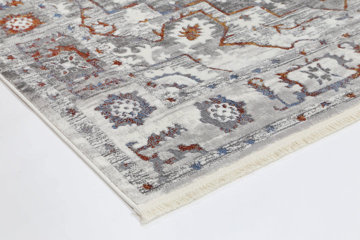 Bohemian Paradise Medalion Grey Multi Rug - DLB Furniture