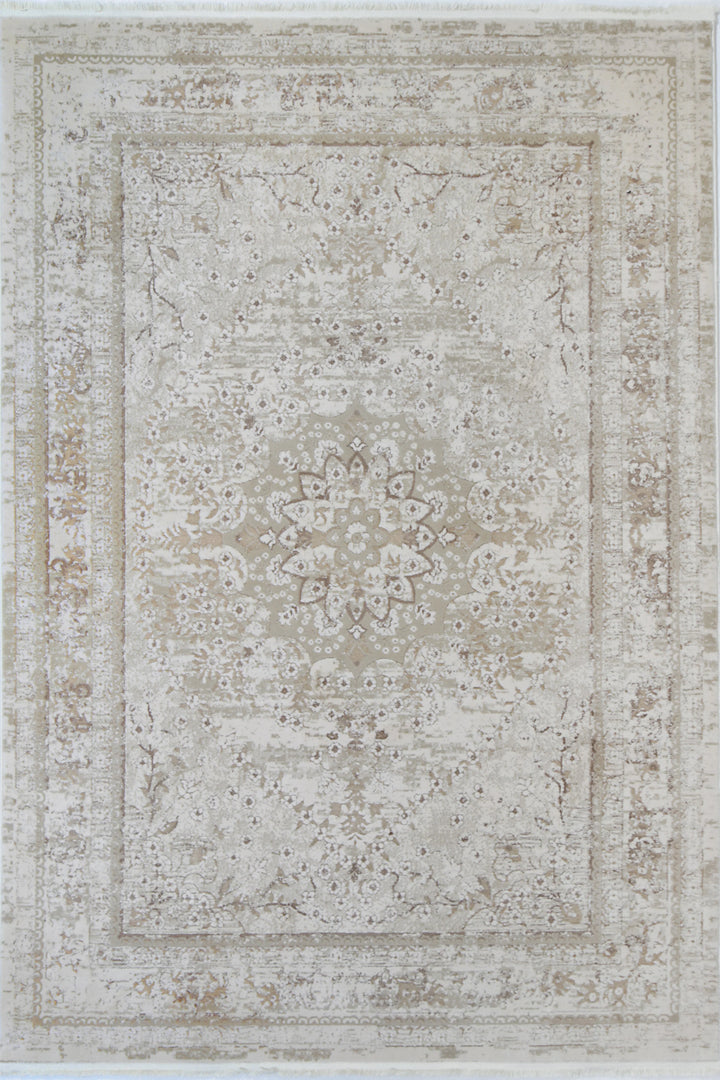Bohemian Paradise Vintage Medalion Beige Rug - DLB Furniture