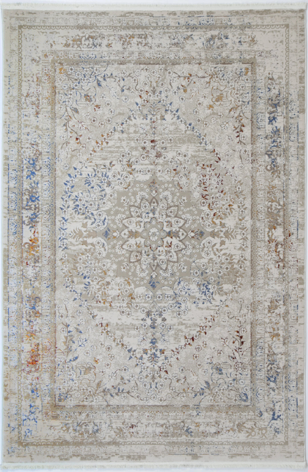 Bohemian Paradise Vintage Medalion Beige Multi Rug - DLB Furniture