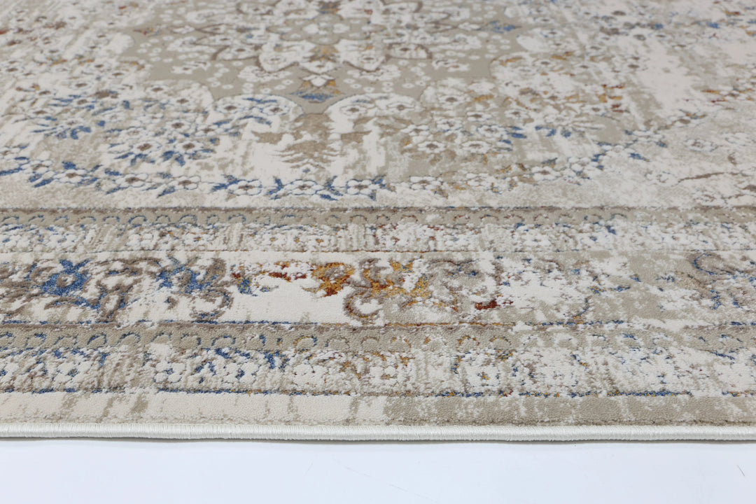 Bohemian Paradise Vintage Medalion Beige Multi Rug - DLB Furniture