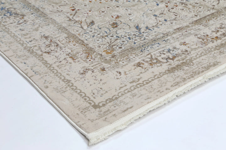 Bohemian Paradise Vintage Medalion Beige Multi Rug - DLB Furniture