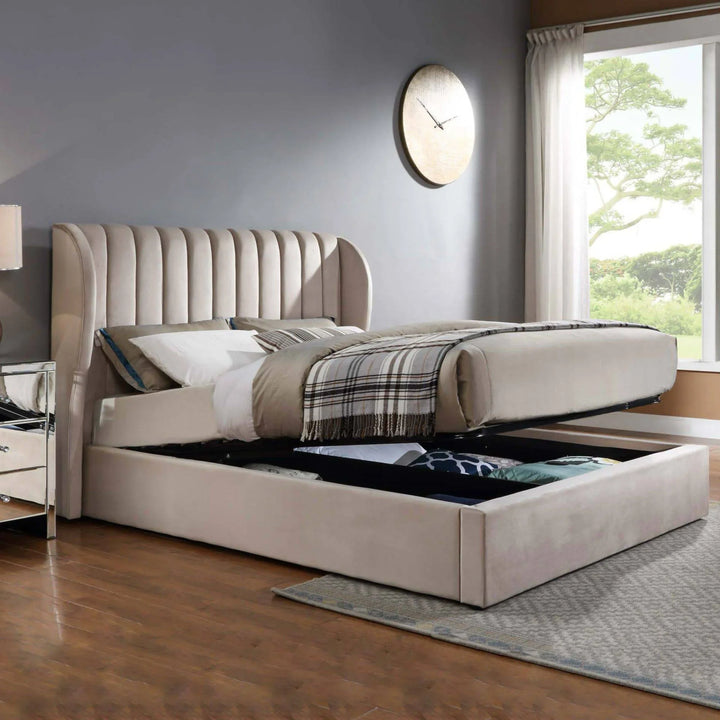 Belair Velvet King Bed Frame - DLB Furniture